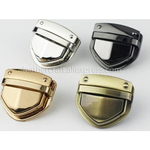 1x Metal Heavy duty Push Lock Clasp Tongue Lock Leather Craft Women Bag Purse Handbag Shoulder Bag Closure DIY Accessories