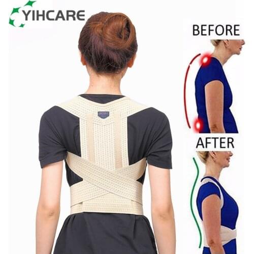 Back Shoulder Bandage Support Brace Straightener Posture Corrector Vest Back Support Belt Correction Back Scoliosis Orthopedic