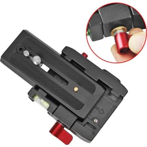 P200 Quick Release Plate Aluminium Alloy Clamp Tripod Adapter for Manfrotto 501 Q5 Apply to SLR/MSL/Motion Camera Tripod Series