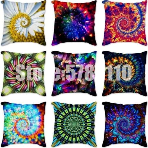 Ilusion & Geometric Arts Cushion Cover Decorative Pillows Cushions Covers Home Decor Throw Pillow Case 45*45cm For Room Sofa Car