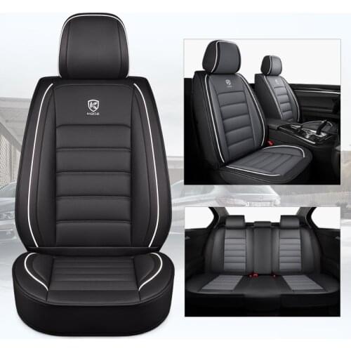 Karcle Car Seat Cover Set Pu Leather Car Seat Protector Airbag Compatible Universal Car Seat Cushion Car Covers In Salon