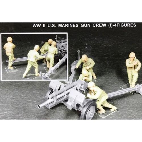 1/35 ancient stand war Crew (1) - 4 toy Resin Model Miniature Kit unassembly Unpainted