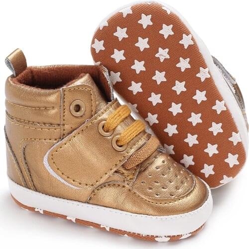 E&Bainel New 3colors PU Baby First Walker Shoes Newborn Baby Boy Girl Soft Sole Crib Shoes Warm Boots Anti-slip Sneaker