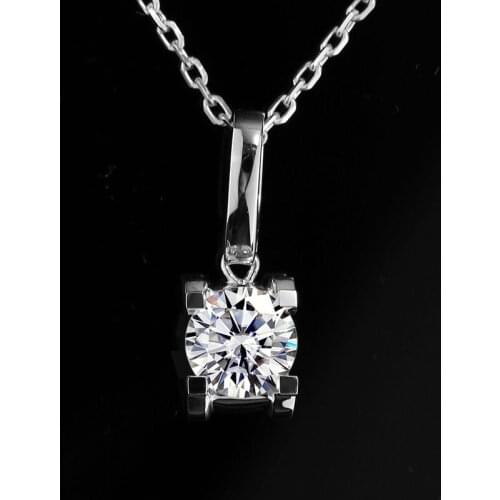 Lab Diamond Necklace IGI Certificate 1ct D VS1 HPHT 18K 14K Solid Gold Customize Jewelry MS-108