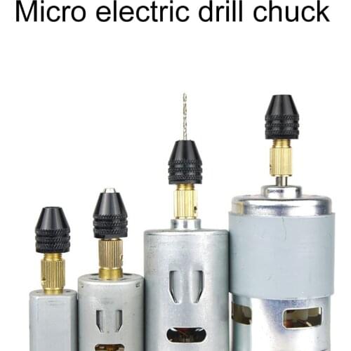 Small Electric Drill Bits Collet Micro Twist Drill Strong Toughness Electric Portable Chuck Set with Hex Wrench