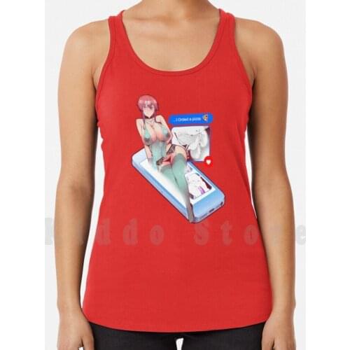 Texting Dirty 2 tank tops vest sleeveless Hentai Manga Doujin Doujinshi Lewd Oppai Waifu Sexy Boobs