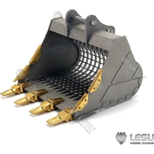 LESU Metal Bucket for 1/14 Carter C374 Hydraulic Excavator DIY Model Brass Teeth TH17013