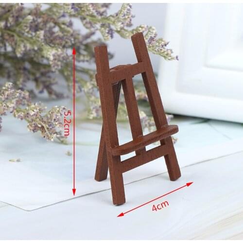 1:12 Mini Cute Wood Painting Easel Dollhouse Accessories Furniture Toy Collectible Gift For Kids Doll House Miniature