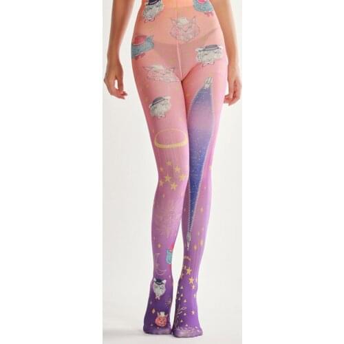Cartoon Tiger Personalized Printed Pantyhose Thigh Chaps In Winter Tight Women Viginal