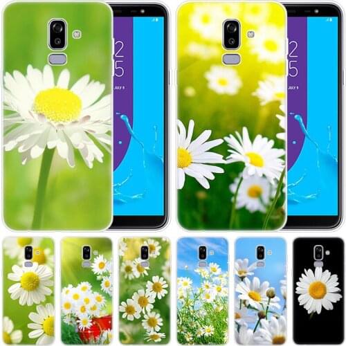 Soft Silicone Case Sunshine Daisy Floral Flowers for Samsung Galaxy J8 J7 J6 J4 J2 2018 Core J3 2016 J5 2017 EU J4 Plus J7 Prime