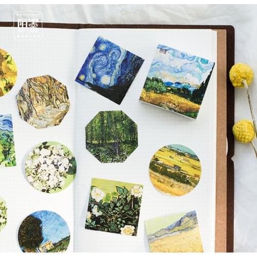 45 Pcs/lot Meet Van Gogh Mini Paper Sticker Decoration Diy Album Diary Scrapbooking Label Sticker Stationery