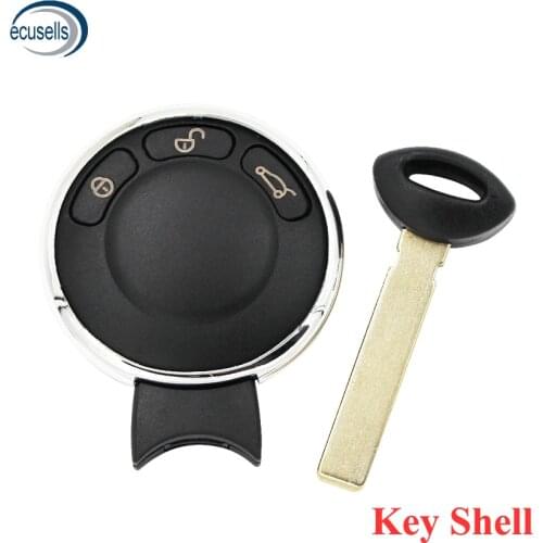 Sale ! 3 Button Remote Key Blank Case Fob Replacement Shell For-BMW-Mini Cooper R56