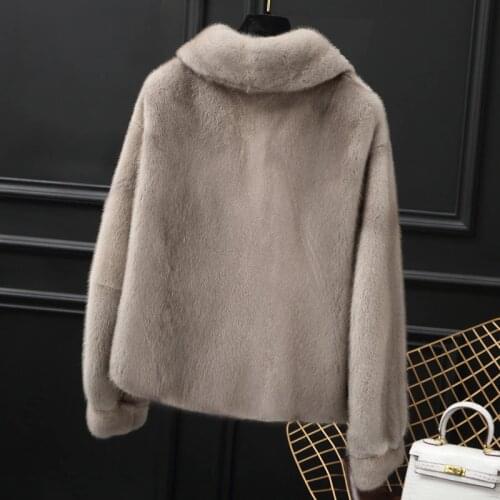 Fur Mink Real Coat Female Luxury Natural Full Pelt Fur Jackets 2020 Winter Jacket Women Short Kroean Outerwear MY3678