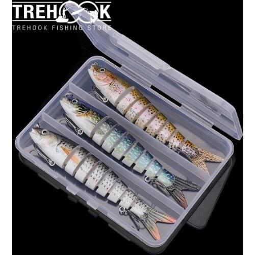 TREHOOK 3pcs 13.5cm 19g Lifelike Carp Sinking Wobblers Set Crankbaits Fishing Kit Artificial Bait for Pike Fishing lure Swimbait