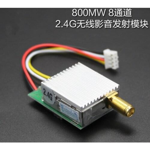 TX-24508 2.4G Wireless Audio and Video Transmission Module 800MW High Power Image Transmission Module 8 Channels