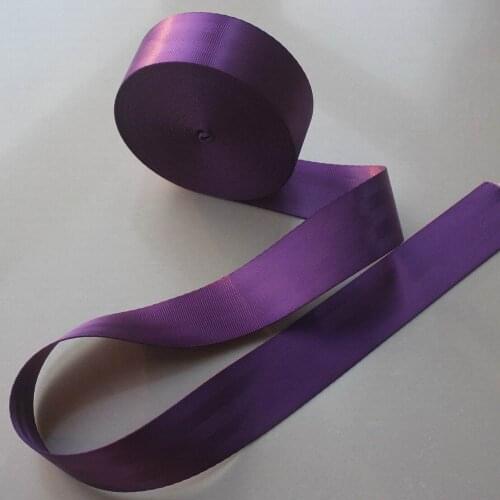 30 meters Roll Seat Belt Webbing Safety Strap purple Color 4.8cm Wide 5 Bars