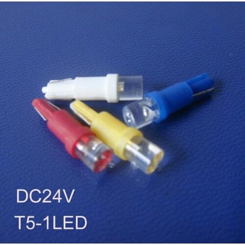 High quality,24V T5 led,T5 light 24V,w3w wedge,T5 Warning light 24V,Car T5 bulb,T5 Indicator lamp,T5 led,free shipping 500pc/lot