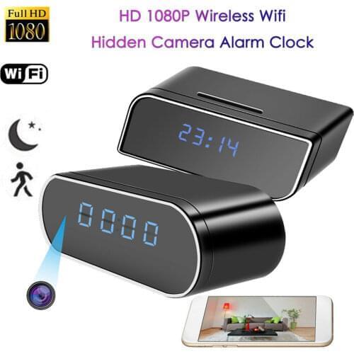 Wifi wireless ip camera Clock Camera mini hd wifi camera Security Night Vision Motion Detection secret camera espia 1080P cam