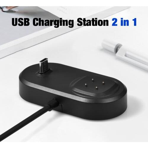 Charger Dock Station For Fitbit Versa 3/Fitbit Sense USB Charging Cable Dock Stand Power Adapter Smart Watch Accessory