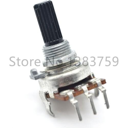 161 type rotary potentiometer Mono A10K recorder audio speaker volume potentiometer shaft length 20MM