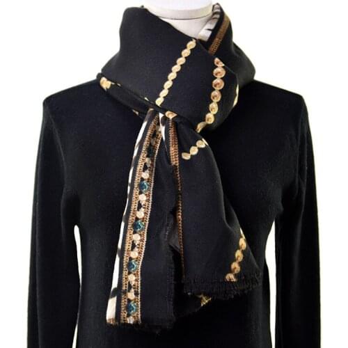 2021 Fashion Newest Warm Printed Pattern Wool Acrylic Scarf 10pcs/lot