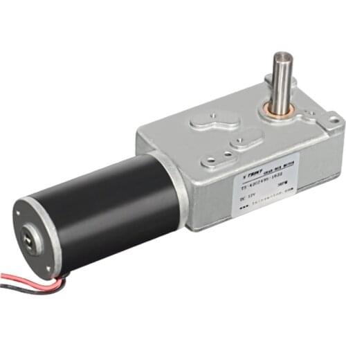 Single-axis dual-output shaft worm gear motor DC motor 12v low speed robot