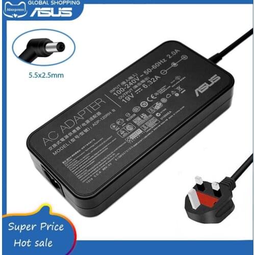 Asus 19V 6.32A Laptop AC Adapter For ASUS FX50 FX80G FZ53V FZ63VJ FX53 W50J G58J/V K550J FX80G N551JW N550J Power Supply Charger
