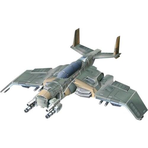 3D Paper Model Airplane Game Warhawk Fighter DIY Finished Size About 20cm Handmade Paper Toy