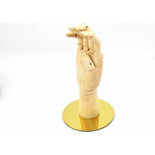 Best Quality Wooden Hand Mannequin With Metal Base Hot Sale