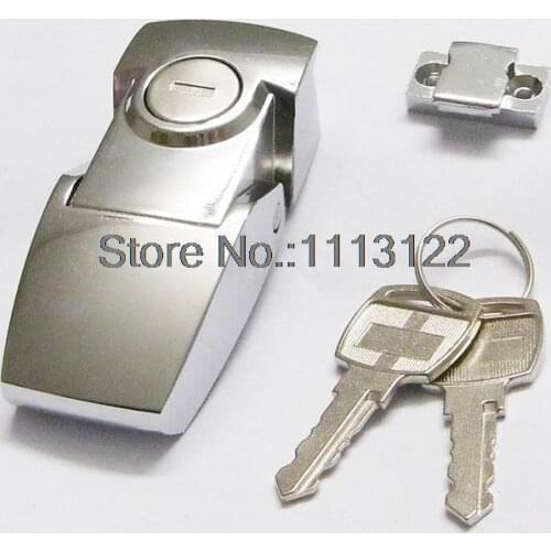 DKS-5 Zinc Alloy Toggle Latch lock DK604 Hasp Cabinet hasp toggle latch lock Bright Chrome/ black with/ without key 1 PC