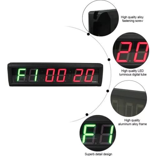 [Ganxin] 2.3'' Electronic gym digital timer wall clock LED Tabata crossfit clock morden gym equipment