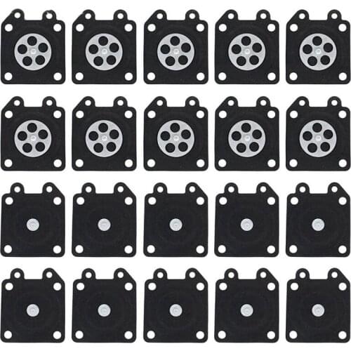 GTBL 20Pcs 2500 3800 4500 5200 5800 Chainsaw Carburetor Repair Parts Metering Diaphragm Gaskets