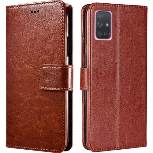 Leather Case For Samsung Galaxy A51 Etui Flip Wallet Coque For Samsung A51 A 51 A71 SM-A715F for Samsung Galaxy A 71 Case Cover