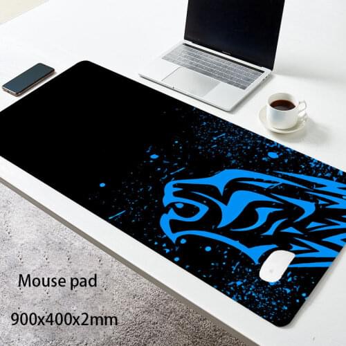 Red Leopard-Excovip Extra Long Large XL Gaming Desk Mat Smooth Surface Non-Slip Rubber Mouse Pad Mat with Designs Gamer mousepad