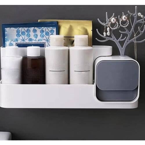 Creative Toilet Shelf Simple Free Punching Toilet Wall Mask Storage Rack