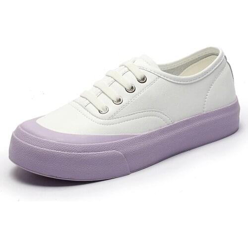 Leather Casual Sneakers Woman Vulcanize Shoes for Women 2021 Designer Shoes Woman Flats Platform Sneakers Women Tennis Female 40