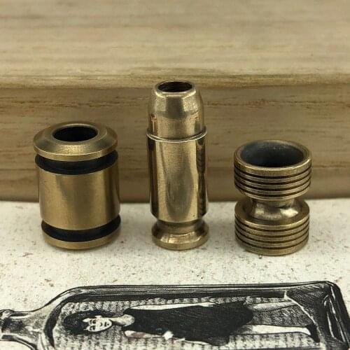 Handmade Brass EDC Pendant Flashlight knife Tool Pendant DIY Pendant Paracord Beads