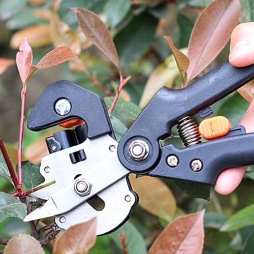 2 in 1 Professional Grafting Tools Grafter Pruner Kit Garden Fruit Tree Pruning Grafting Shears Kit Set with Replaceable Blades
