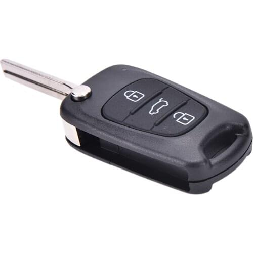 New Remote Folding Key Shell Case 3 Buttons Fob For Hyundai I20 I30 IX35 I35