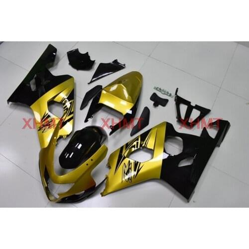 For Suzuki GSXR600 2004 - 2005 K4 Fairings GSXR600 04 Bodywork GSXR 750 04 Gold Black Fairing