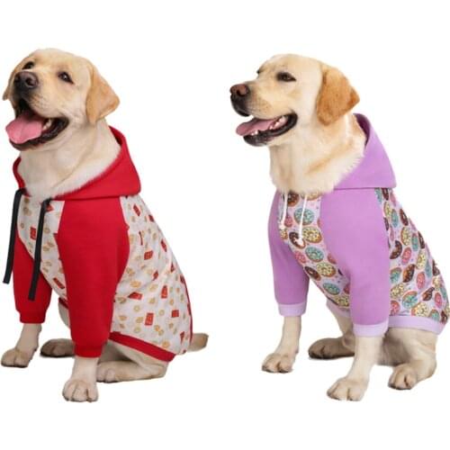 Large Dog Clothes Winter Big Dog Hoodie Welsh Corgi Husky Smoyed Labrador Golden Retriever Clothing Coat Outfit Dropshipping