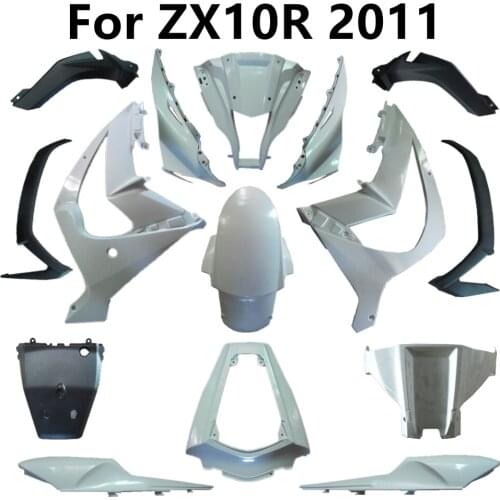For Kawasaki ZX10R 2011-2014-2015 Plastic Parts Injection Bodywork Unpainted Components Pack Left and Right Fairing Motorcycle