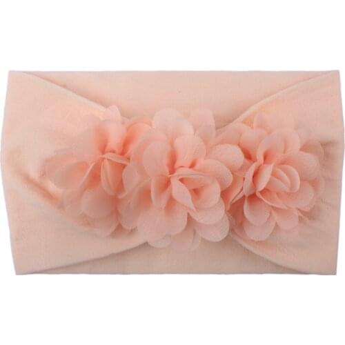 Baby Girl Headbands 3D Flower Kids Toddler Bow Hairband Headband Big Floral Elastic Hair Bands Head Wrap Baby Hair Accessories