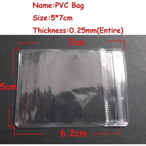 100pcs 5*7cm(1.97''x2.76'') PVC Transparent plastic bags,PVC Zipper Plastic bag,Jewerly/Gift sealing bag ,Thickness:0.25mm