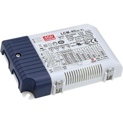 MEAN WELL original LCM-40 100V 350mA meanwell LCM-40 100V 42W Multiple-Stage Output Current LED Power Supply