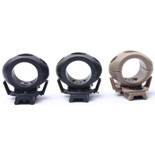 Helmet Flashlight Clamp Durable Outdoor Tactical Quick Release Flashlight Clamp Holder Mount Easy to Installfor Fast Helmet