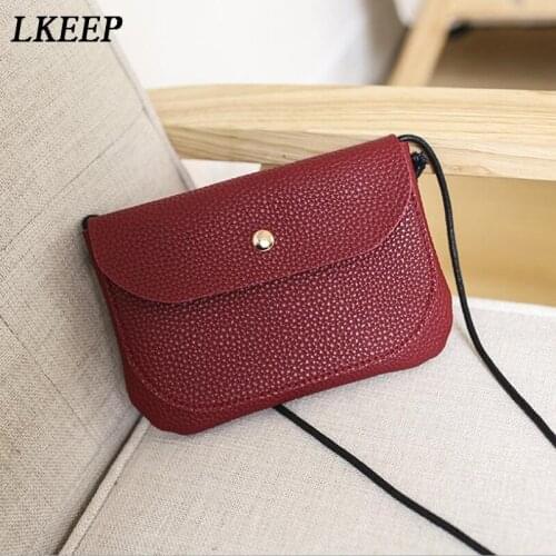 Women Fashion PU Pattern Leather Cross Body Bag Shoulder Bag Ms. Pure Color Buckle Mini Square Bag Tote Bag