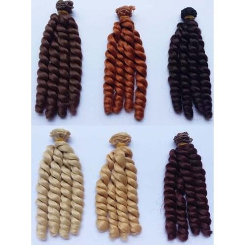 20PCS/LOT Wholesale 20CM Synthetic Doll Hair Curly Hair For BJD Doll DIY