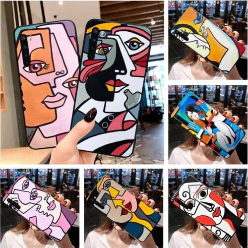 Picasso Abstract Art Painting Phone Case for Xiaomi Mi Note 10 Lite Mi 9T Pro xiaomi 10 10 CC9 Pro