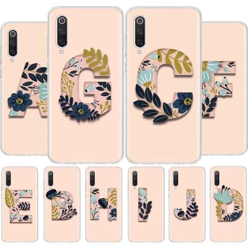 Lucky letters Numbers Phone Case For Xiaomi MI 8 9 10 5X 6X A1 A2 A3 CC9E 9T NOTE10 Pro Lite Cover Coque soft Silicone TPU